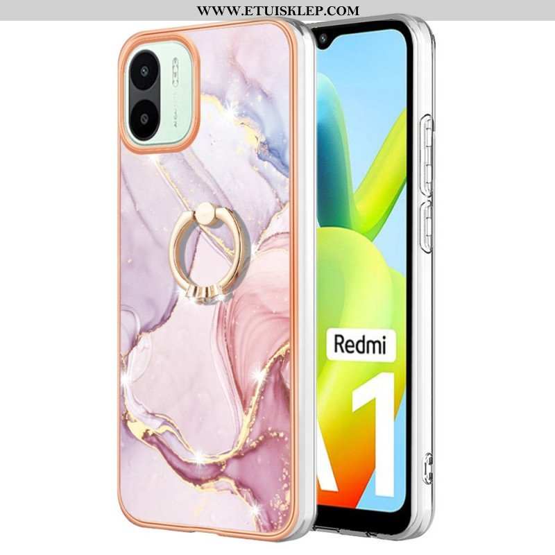 Etui do Xiaomi Redmi A1 Marmur Ze Wspornikiem Pierścienia